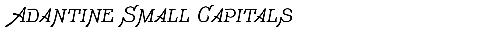Adantine Small Capitals image